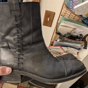 Mark Nason Black Leather Men's Boots